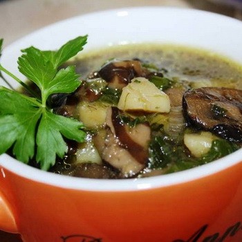 Soupe aux champignons et beurre frais: recettes de la cuisine russe