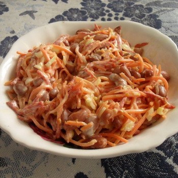 Recettes de salades aux champignons et aux carottes coréennes