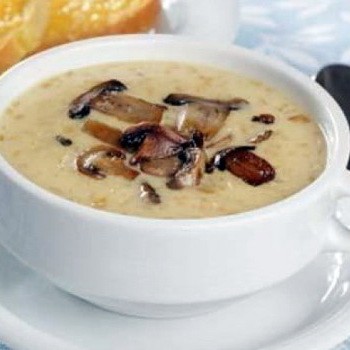 Zupa puree ze świeżych i mrożonych grzybów miodowych
