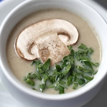 Sup krim Champignon: resipi untuk kursus pertama